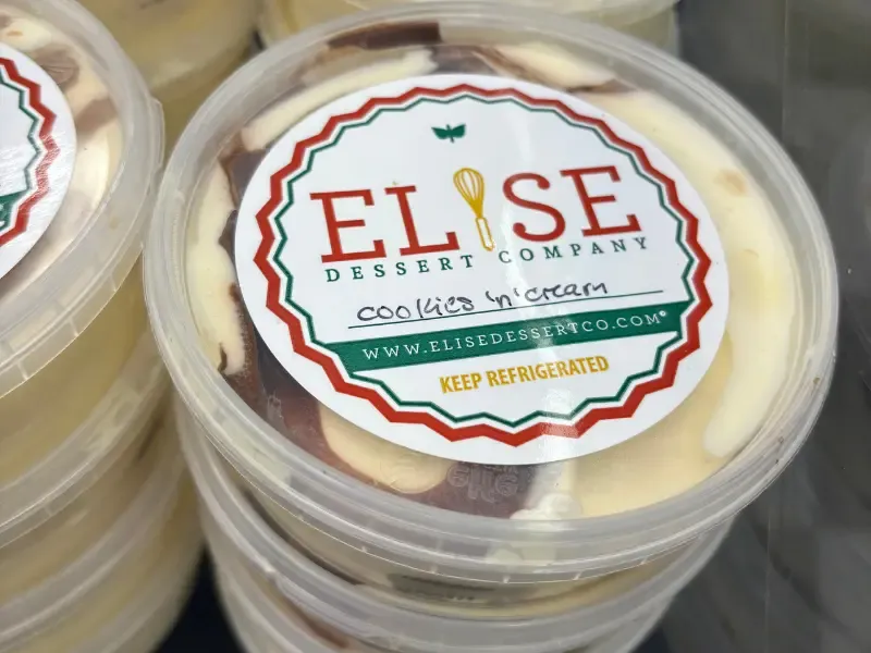 Elise Dessert Company pudding.