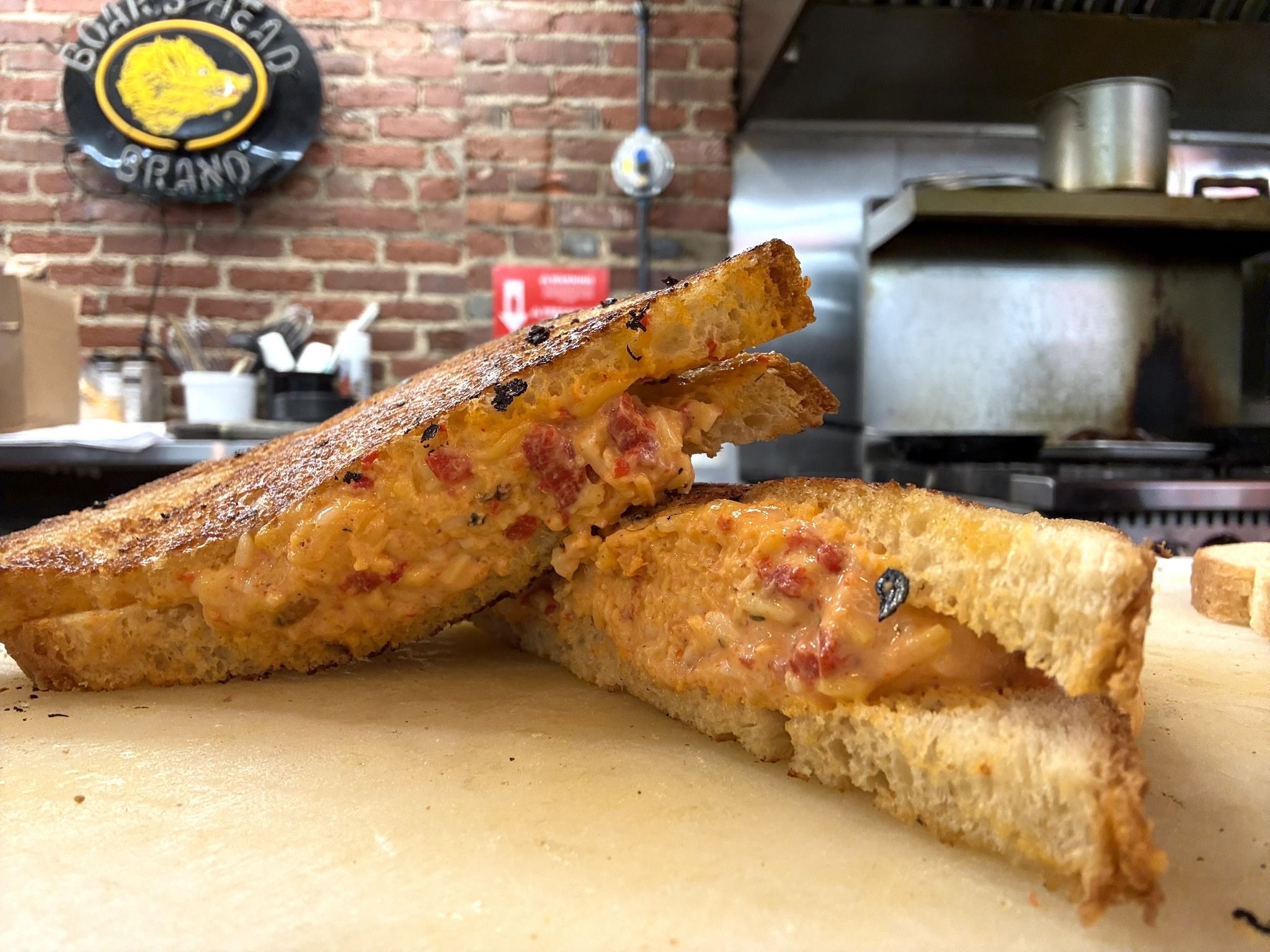 South Point Grocery Pimento Cheese Sandwich