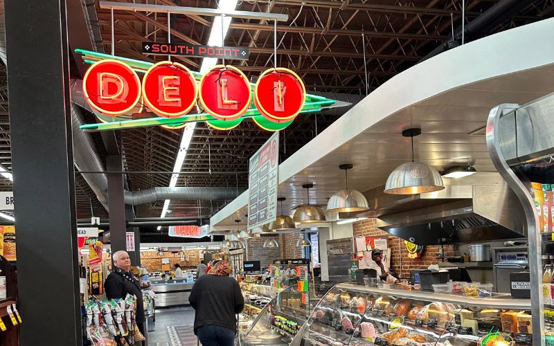 South Point Grocery store interior.