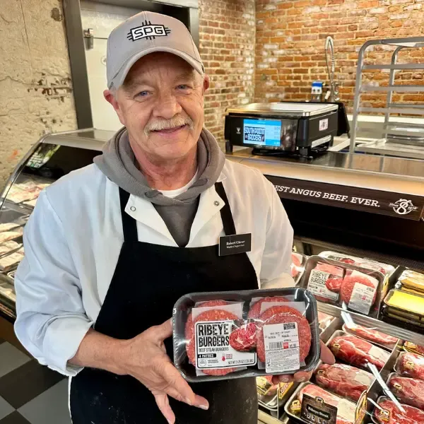 South Point Grocery meat counter.